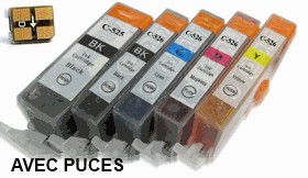 los PGI525/CLI526 AVEC Chips:6 kompatible kartuschen für Canon