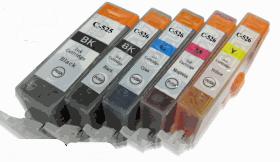 PGI 520/CLI521- 5 Kompatibel Patronen für Canon mit chips