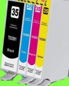 T3591 à 3594: 4 Kompatibel Patronen für Epson WF4720 à 4740