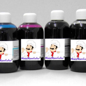 6x100 ml Lebensmitteltinte für Canon mit Bluephoto