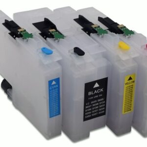 LC3237 & 3239XL: 4 Wiederbefüllbare Patronen Patronen mit Chips zum reset