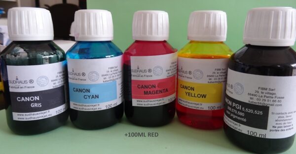 G650 SUDHAUS Tinte  6x 100ml für Canon Drucker mit Tank