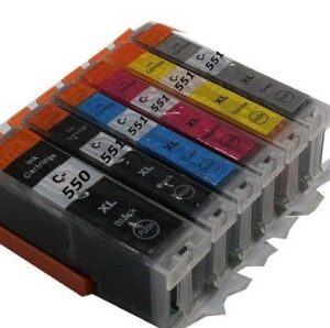 PGI 550/CLI 551XL: 6 Kompatibel Patronen für Canon