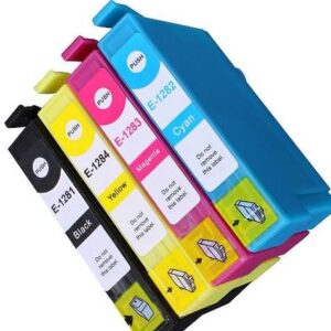 T1281 bis 1284: 4 Epson-kompatibel Tintenpatronen